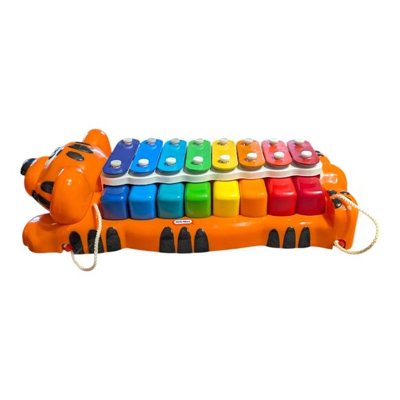 Little Tikes Jungle Jamboree Tiger 2 in 1 Xylophone Piano Toy Ages 1+ Music Play - Picture 7 of 7
